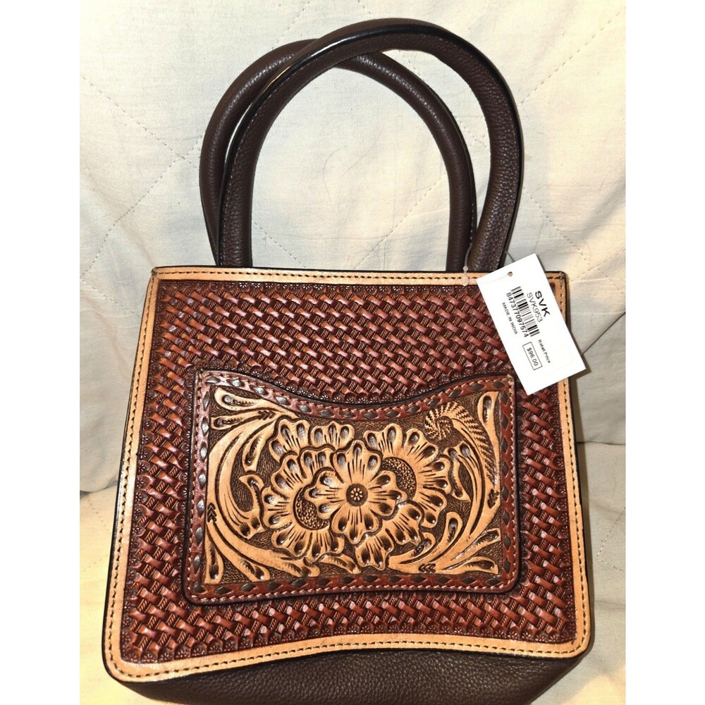 SVK 953 Genuine Hand Tooled Leather Bag